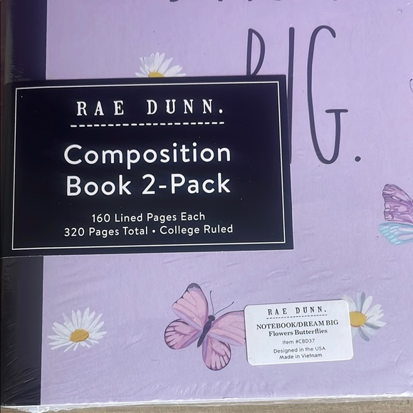 Rae Dunn Purple Composition Book 2-Pack - Picture 2 of 5